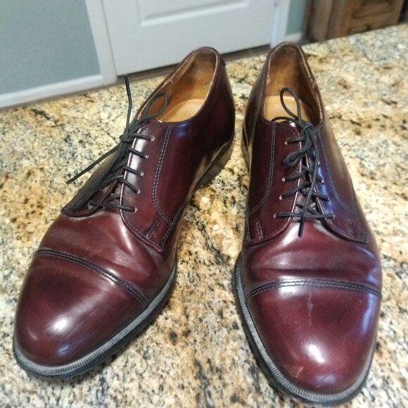 Cole Haan Memory Flex Comfort Burgundy Leather Lace Up Derby Dress Shoe Sz 9.5 - Picture 3 of 13
